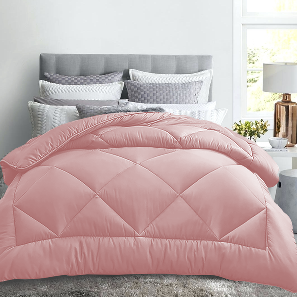 Luxor Australian Made All Season Blush 400GSM Bamboo Blend Quilt