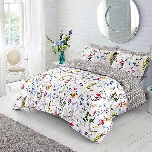 Luxor Cotton Blossoming Design Quilt Doona Duvet Cover Set