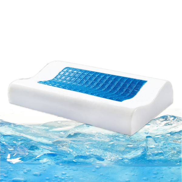 Luxor Standard Size Supreme Quality Memory Foam Cool Soft Gel Top Pillow Contour