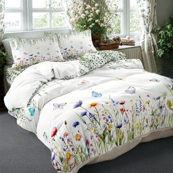 Dreamfields Butterfly Dreams Design Quilt Doona Duvet Cover Set