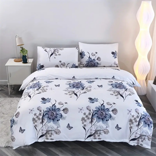 Dreamfields Ever Flora Design Quilt Doona Duvet Cover Set