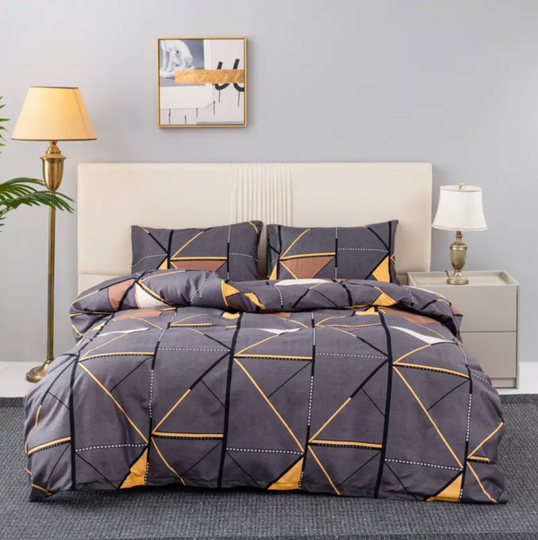 Dreamfields TriRay Design Quilt Doona Duvet Cover Set