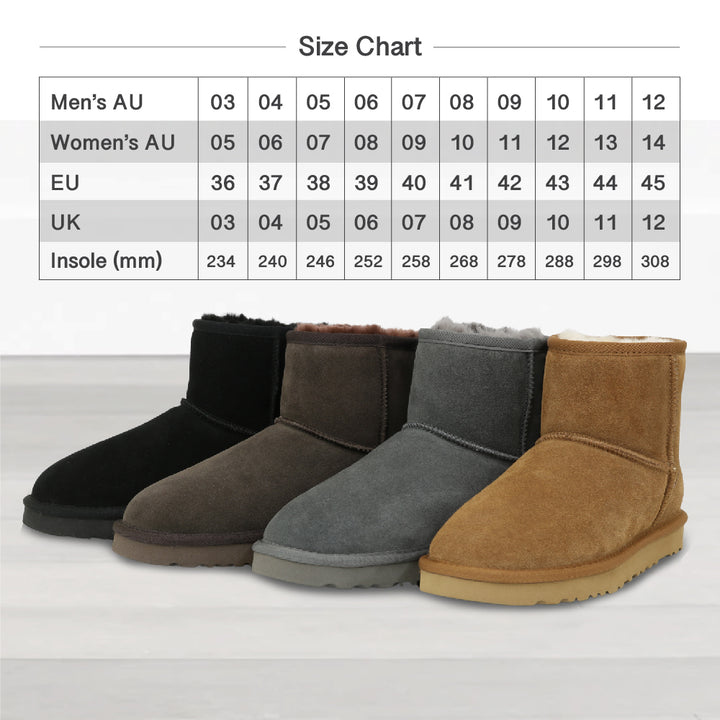 UGG LUXOR Classic Boots Women/Men Mini Premium Australian Sheepskin ...