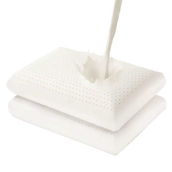 Luxor 100% Natural Talalay Latex Pillow Sleeping Support with Fine White Stretch Cover