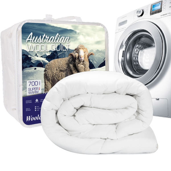 Australian Made 700 GSM Machine Washable Merino Wool Quilt