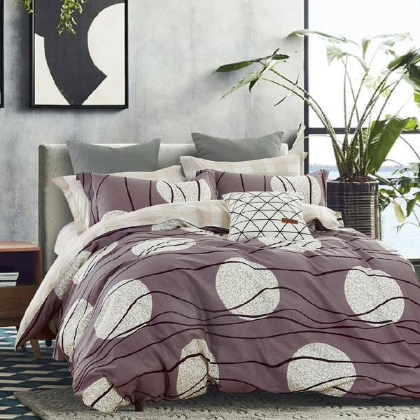 Luxor Cotton The Moon Design Quilt Doona Duvet Cover Set