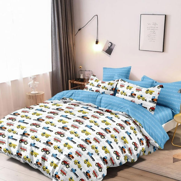 Dreamfields Transport Design Quilt Doona Duvet Cover Set