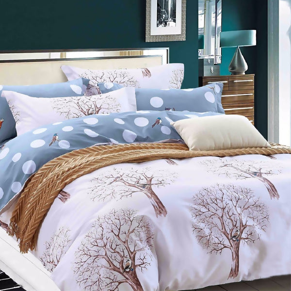 Luxor Cotton Frost Estate Design Quilt Doona Duvet Cover Set
