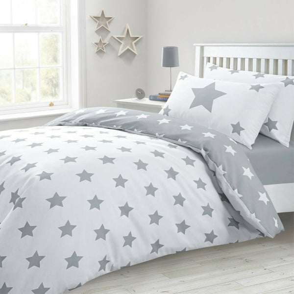 Dreamfields Grizzle Stars Design Quilt Doona Duvet Cover Set