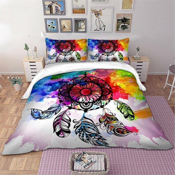Dreamfields Frenzy Dream Catcher Design Quilt Doona Duvet Cover Set
