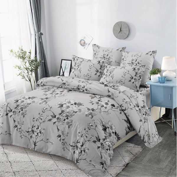 Dreamfields Daisy Design Quilt Doona Duvet Cover Set