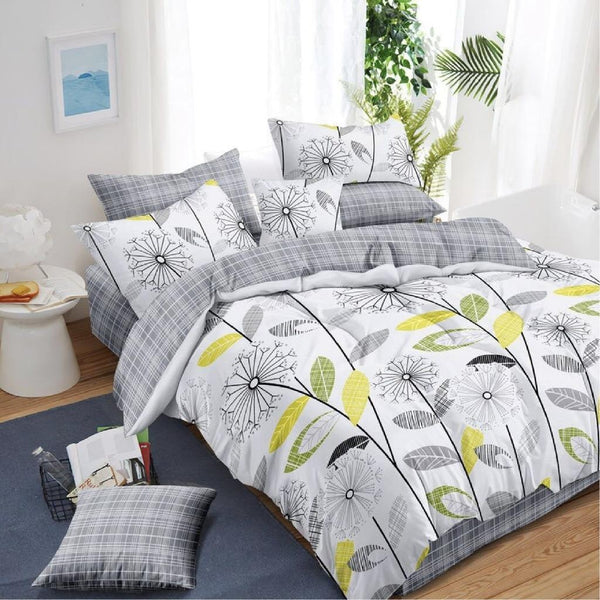 Luxor Cotton My Dandelion Design Quilt Doona Duvet Cover Set