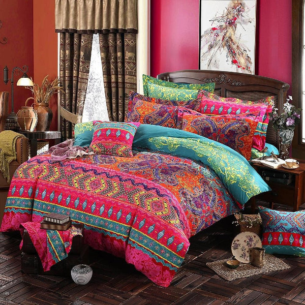 Dreamfields Mandala Love Design Quilt Doona Duvet Cover Set
