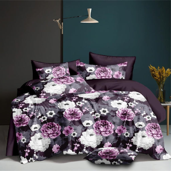 Dreamfields Violet Park Design Quilt Doona Duvet Cover Set