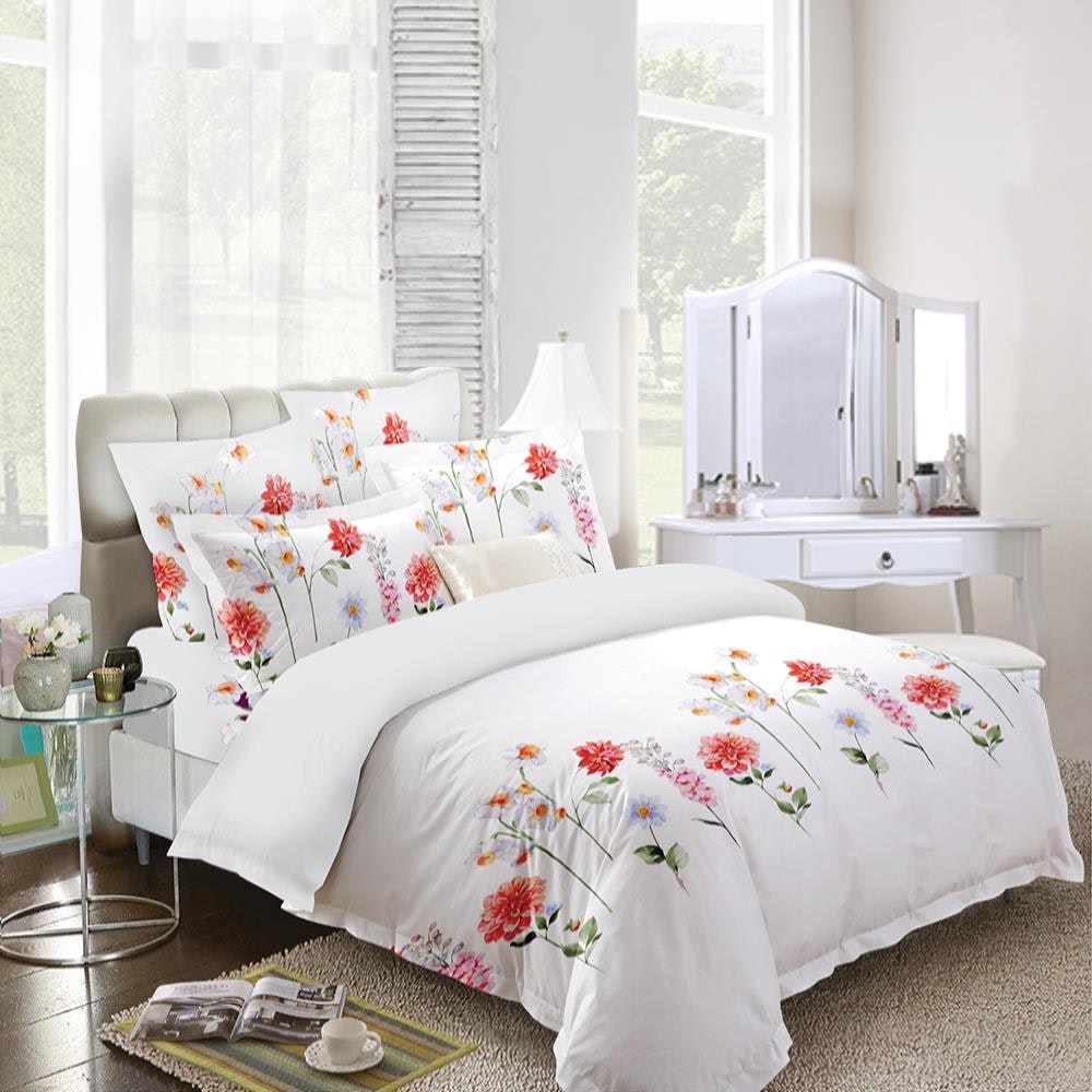 Dreamfields Garden Design Quilt Doona Duvet Cover Set – Luxor Linen